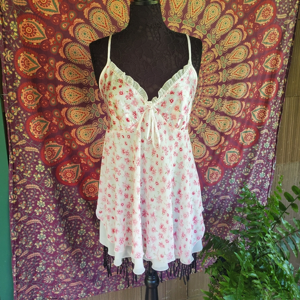 Vintage Expressions Floral Babydoll Nightie